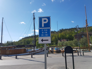 Parkering vägmärke