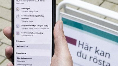 Nytt för valet 2026 - Digitalt röstkort