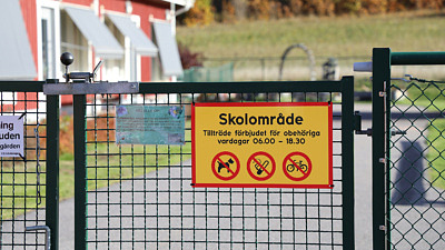 Förskolor och skolor är inte allmänna platser